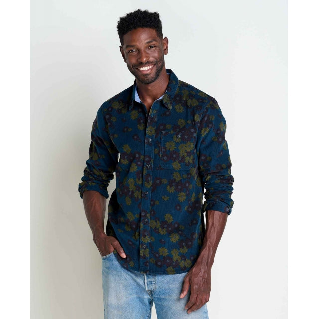 Toad&co Scouter Cord Ls Shirt Midnight Floral Print