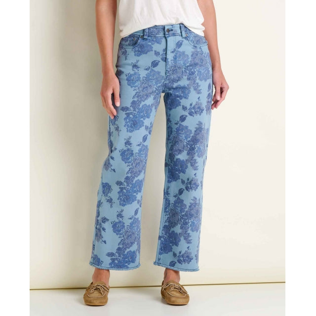 Toad&co Womens Balsam Seeded Cutoff Pant weathered blue print