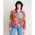 Toad&co Campo Fleece Jacket Cinnamon Folk Art Print