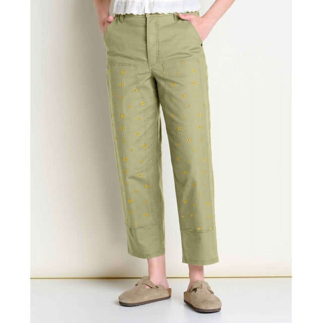 Toad&co Juniper Utility Pant Yucca Embroidery
