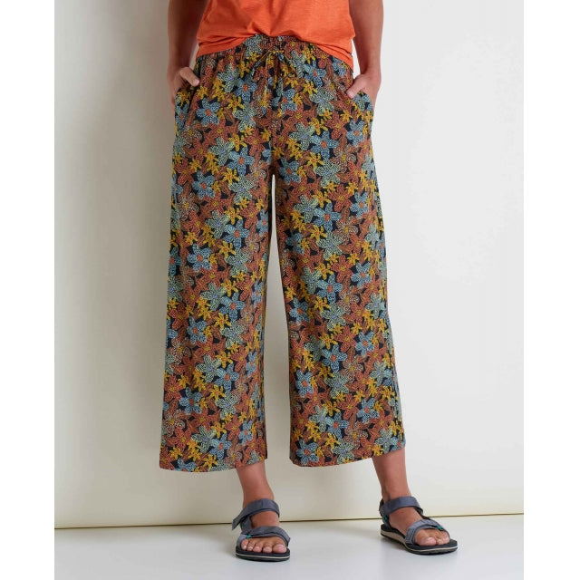 Toad&co Sunkissed Wide Leg Pant Black Floral Dot Print