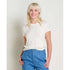 Toad&Co Women's Foothill Pointelle SS Baby Tee Salt