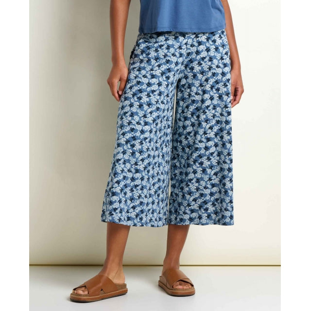 Toad&co Womens Chaka Culotte Pacific Blue Print