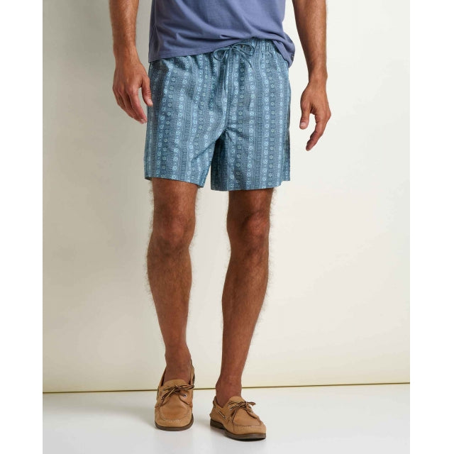 Toad&co Mens Boundless Pull-on Short pacific blue print