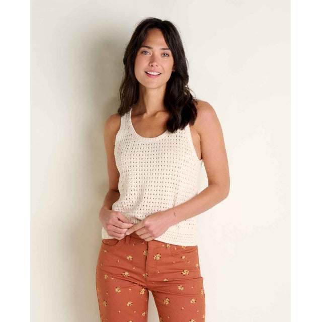 Toad&co Womens Bianca Pointelle Tank Salt