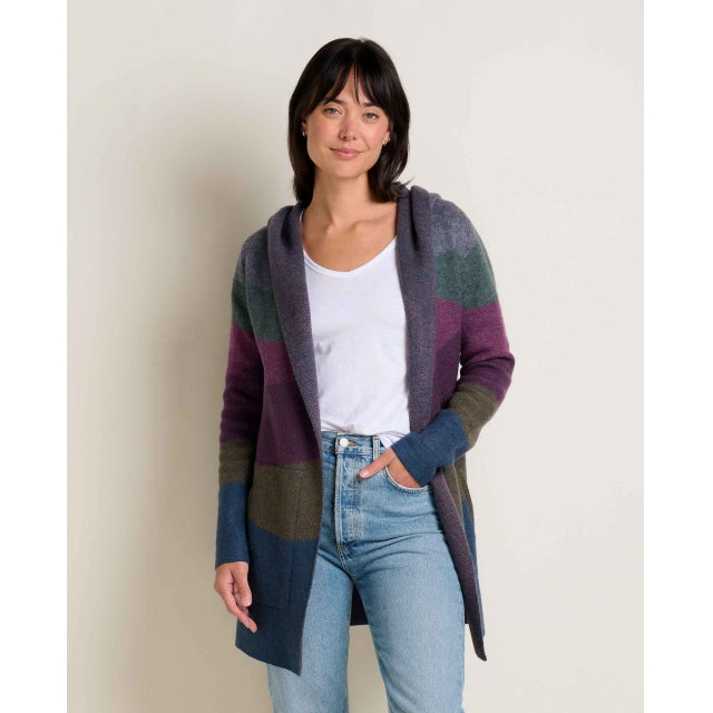 Toad&co Womens Merino Heartfelt Hoodie midnight landscape