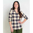 Toad&Co Womens Re-Form Flannel LS Shirt chestnut check