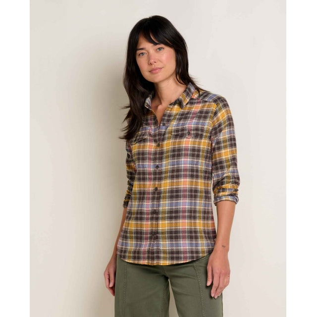 Toad&co Re-form Flannel Ls Shirt Chestnut Check