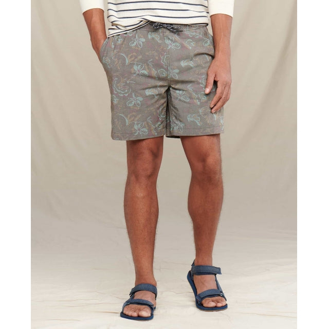 Toad&co Boundless Pull-on Short Olive Geo Line Print