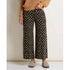 Toad&co Chaka Wide Leg Crop Pant Black Pansy Print
