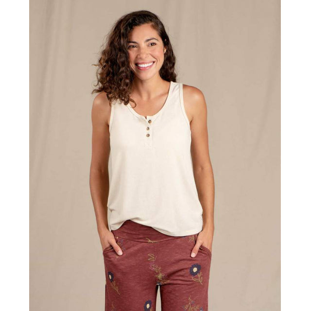Toad&Co Women's Piru Henley Tank Salt
