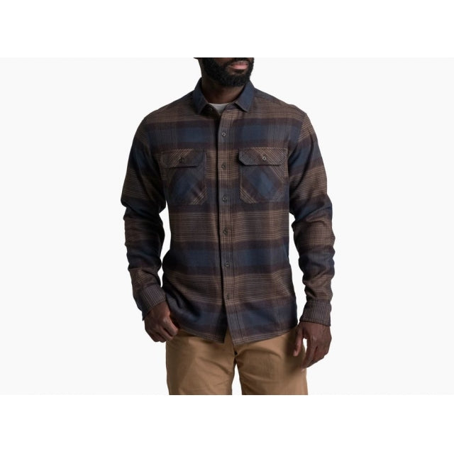 Kuhl Rydr Flannel Ls Dark Roast