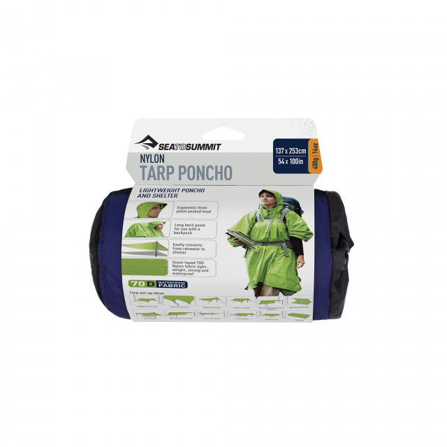 Sea to Summit Nylon Tarp Poncho Royal Blue