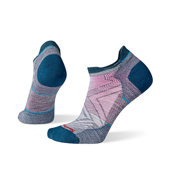 Smartwool Run Zero Cushion Low Ankle Socks Medium Gray