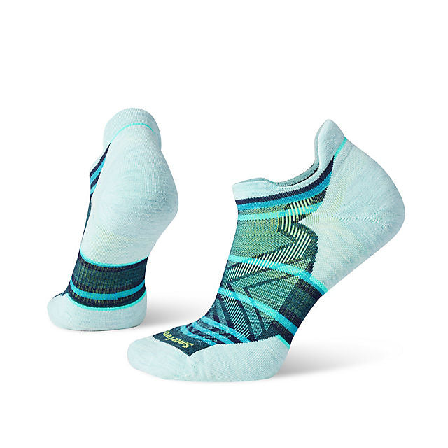 Smartwool Run Targeted Cushion Stripe Low Ankle Socks Twilight Blue