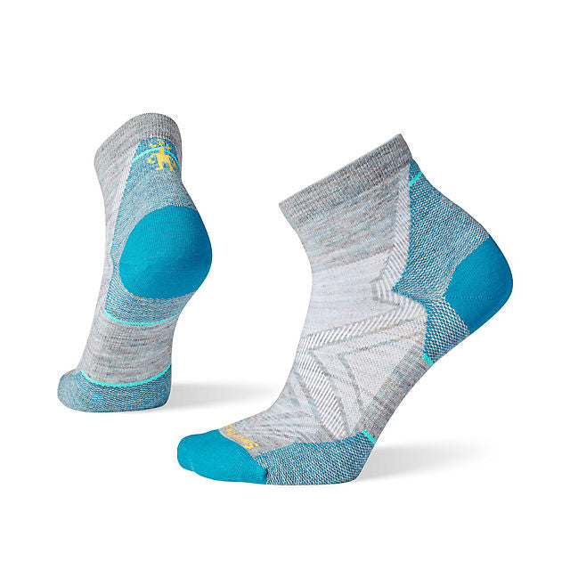 Smartwool Run Zero Cushion Ankle Socks Lunar Gray