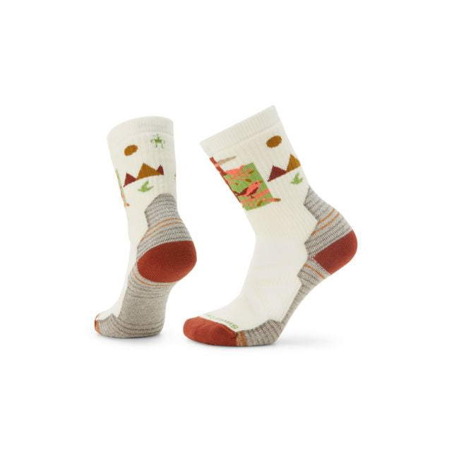 Smartwool Hike Full Cushion Alpine Perch Crew Socks Natural