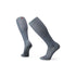 Smartwool Ski Zero Cushion Over The Calf Socks Pewter Blue