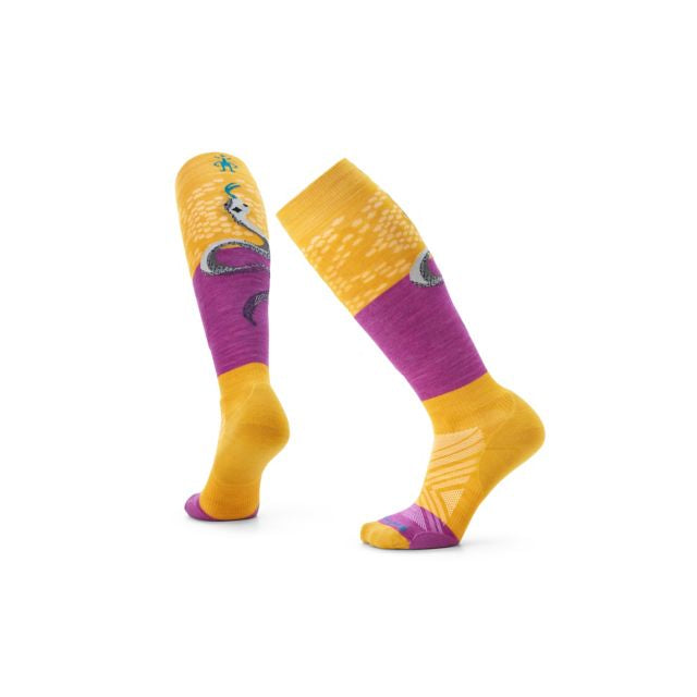 Smartwool Athlete Edition Backcountry Ski Otc Socks Honey Gold