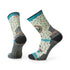 Smartwool Hike Light Cushion Explore The Unknown Print Crew Socks Natural