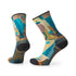 Smartwool Hike Light Cushion Worst Crew Print Crew Socks Wild Salmon