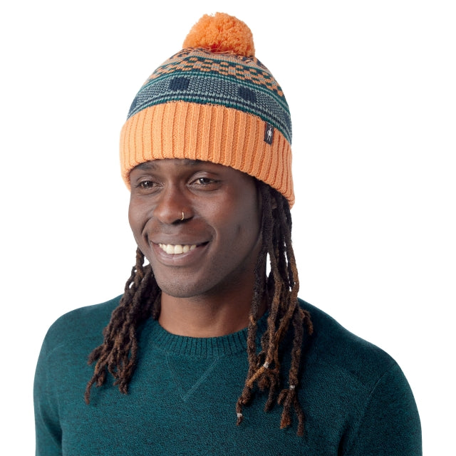 Smartwool Fairisle Fleece Lined Beanie Apricot