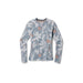 Smartwool Classic Thermal Merino Base Layer Crew Winter Sky Floral