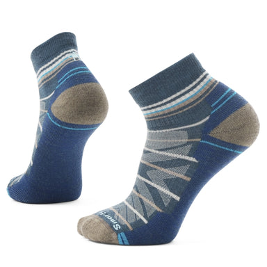 Smartwool Hike Pattern Ankle Socks Twilight Blue