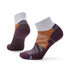 Smartwool Hike Light Cushion Color Block Pattern Ankle Socks Purple Eclipse