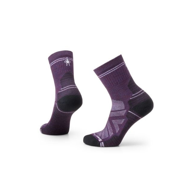 Smartwool Hike Light Cushion Mid Crew Socks Purple Iris