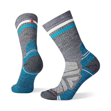 Smartwool Hike Light Cushion Tube Stripe Crew Socks Charcoal-Light Gray