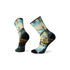 Smartwool Phd Hike Lc Print Crew Mist Blue