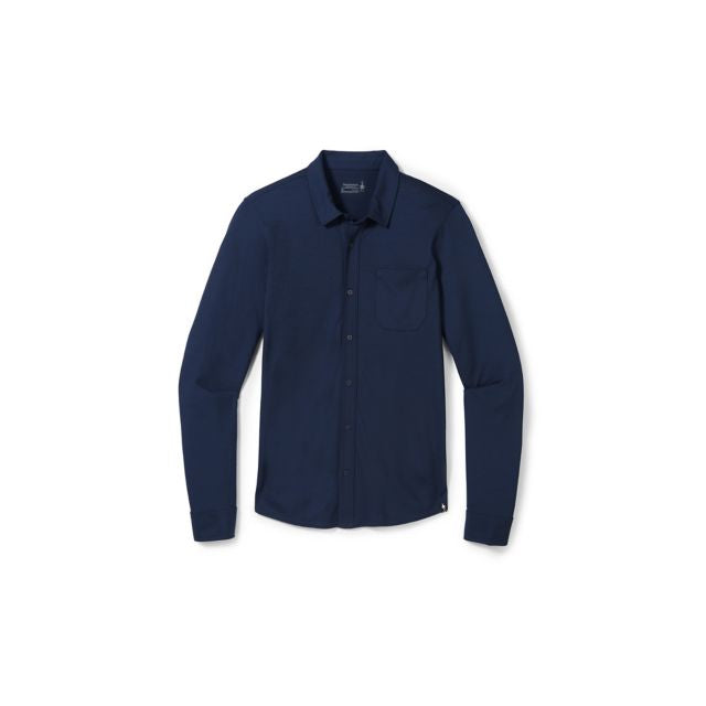 Smartwool Long Sleeve Button Up Deep Navy