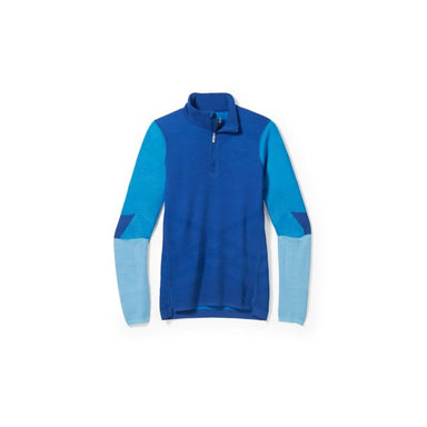 Smartwool Intraknit Thermal Merino Base Layer Colorblock 1/4 Zip Blueberry Hill