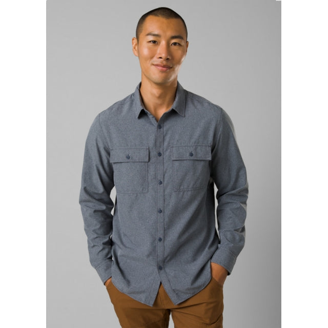 Prana Lost Sol Ls Shirt Nautical Heather