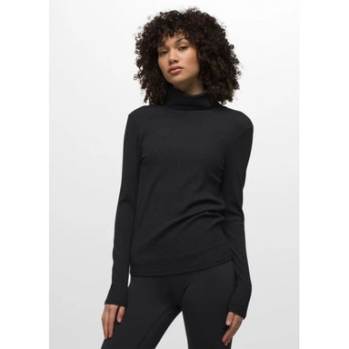 Prana Foundation Rib Turtleneck Black Heather