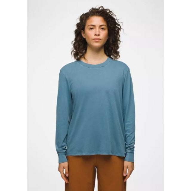 Prana Everyday Vintage-washed Ls Tee High Tide