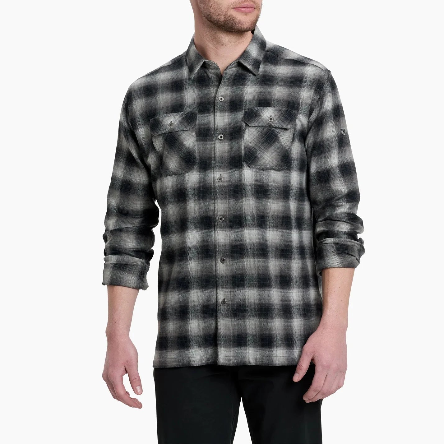 KUHL Mens Dillingr Flannel LS blue ridge