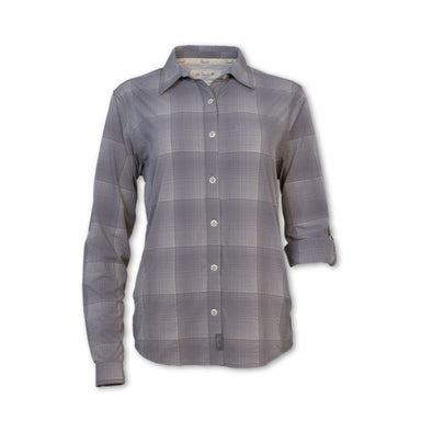Purnell 4-way Stretch Quick Dry Roll-up Plaid Shirt Grey