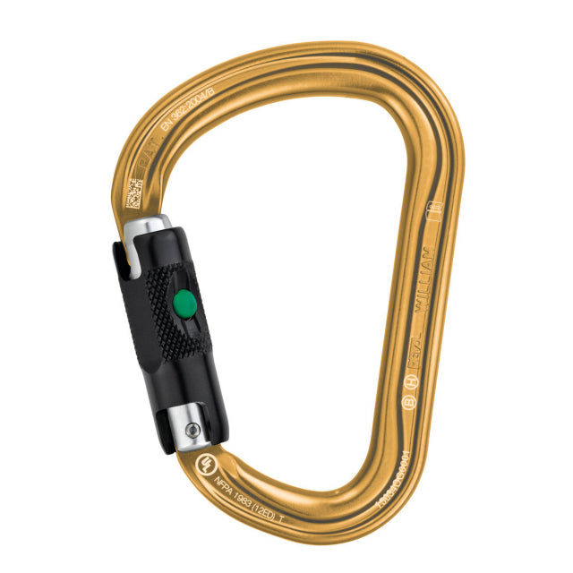 Petzl William Ball-lock Biner Gold