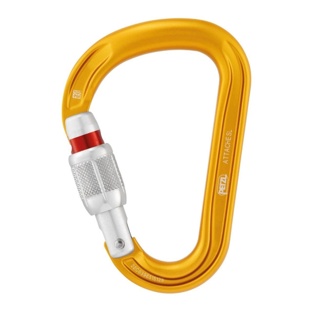 Petzl Carabiner Attachecrew-lock Gray Yellow