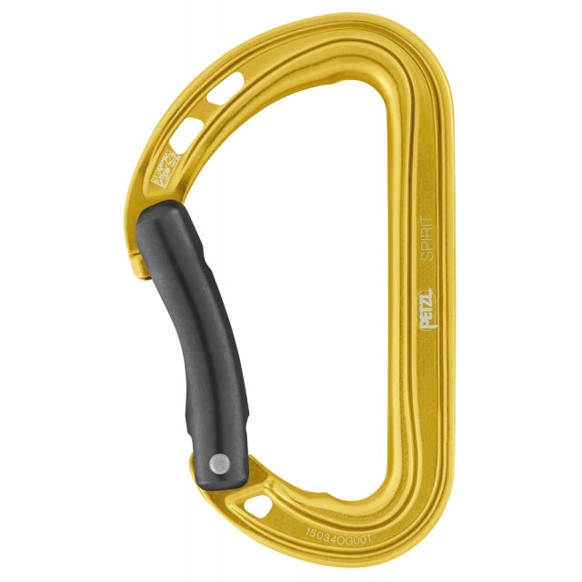 Petzl Carabiner Spirit Bent Yellow