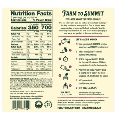 Farm To Summit - Garden Mac & Cheese - 2 Servings
