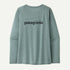 Patagonia Womens L/s Cap Cool Daily Graphic Shirt - Waters thermal blue