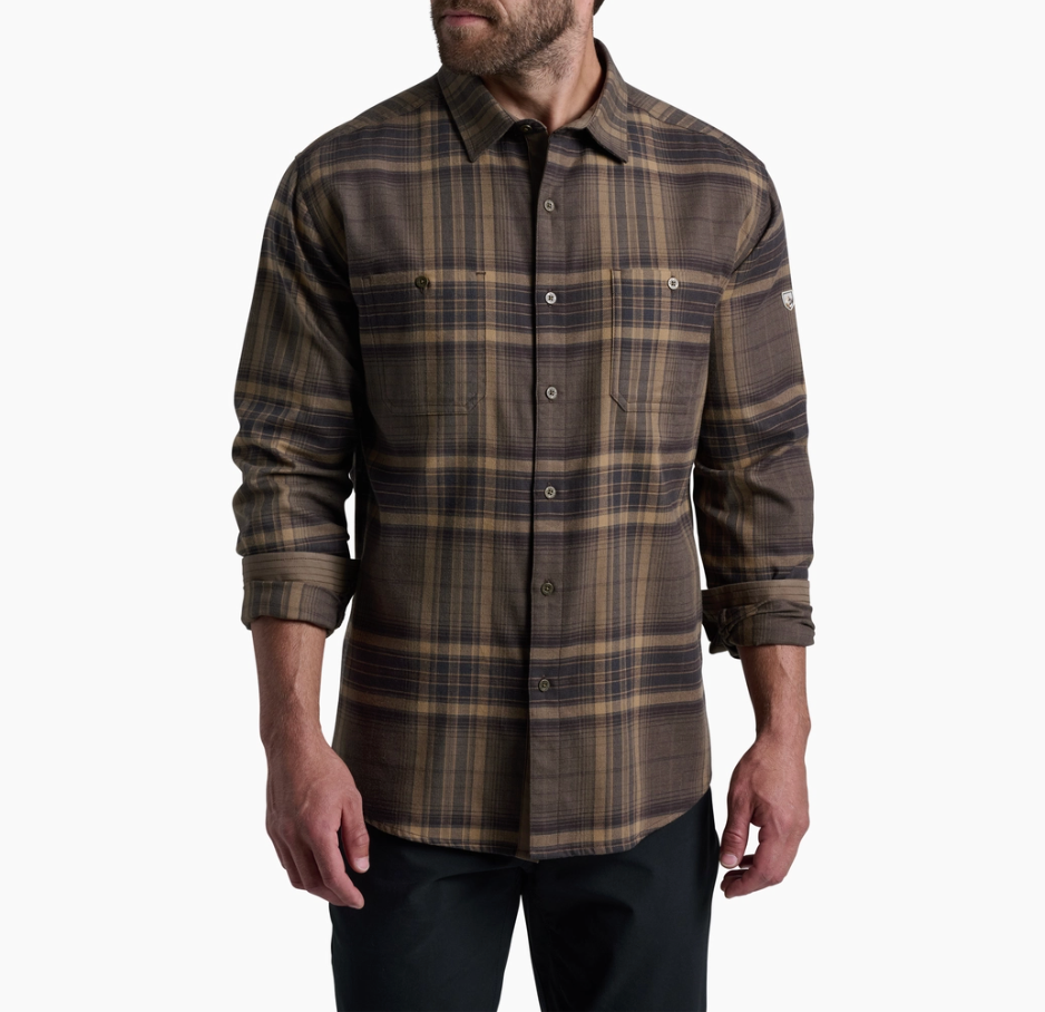 KUHL Mens Fugitive Flannel Ls Dark Forest