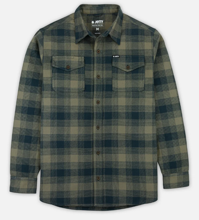 Jetty Life Shoals Corduroy Shirt Brown