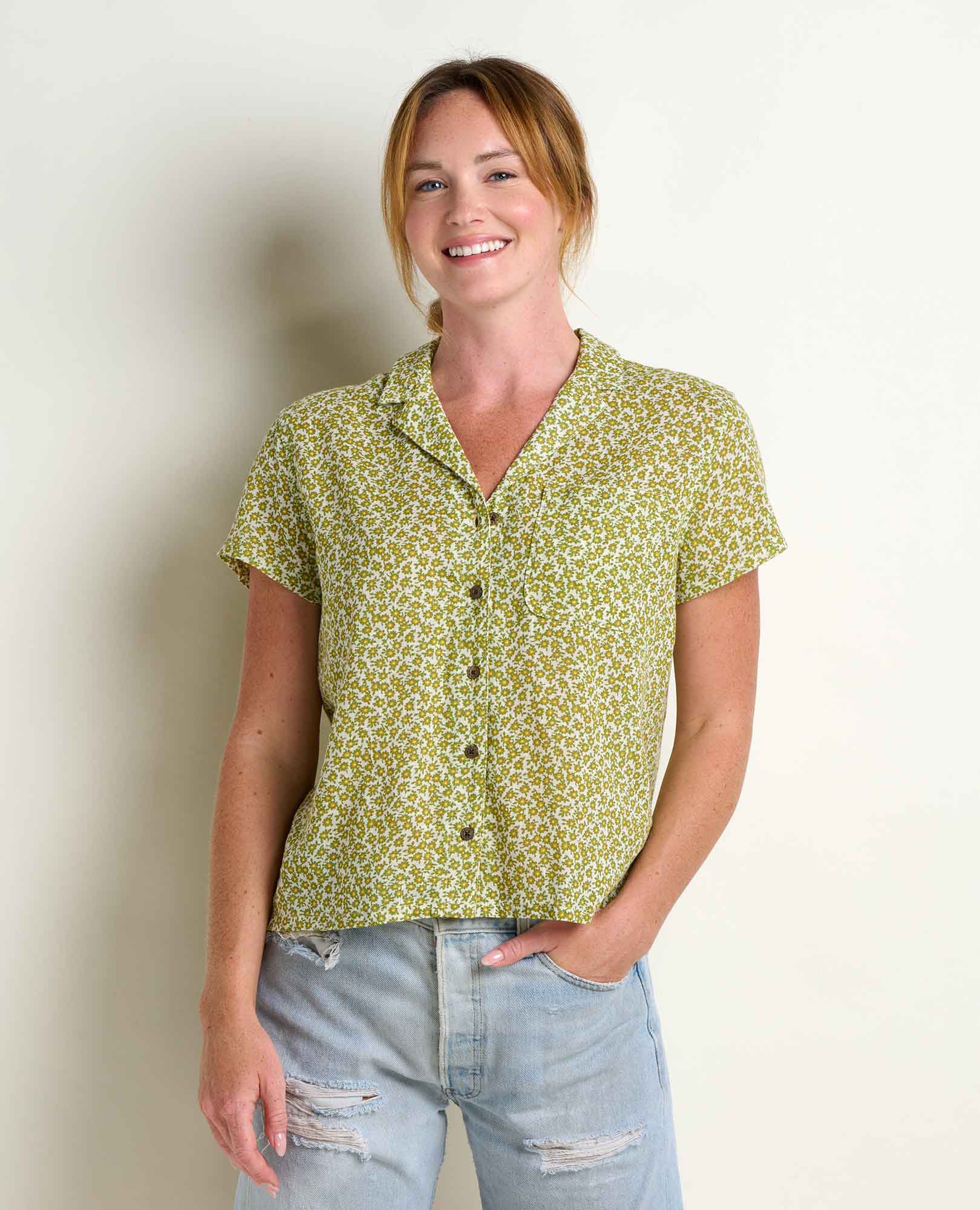 Toad&co Womens Camp Cove Shirt Skyway Print