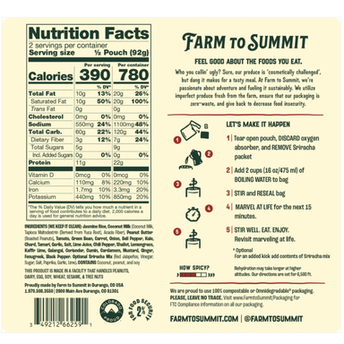 Farm To Summit - Thai Red Curry - 2 Servings