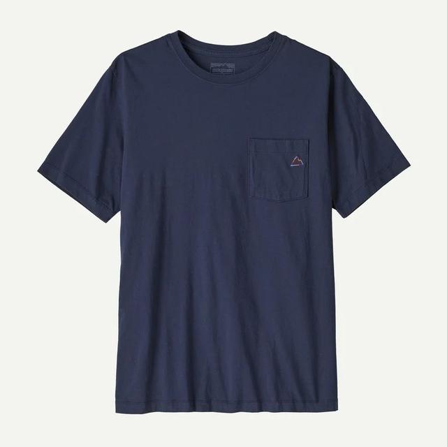Patagonia Fitz Roy Massif Pocket Tee New Navy