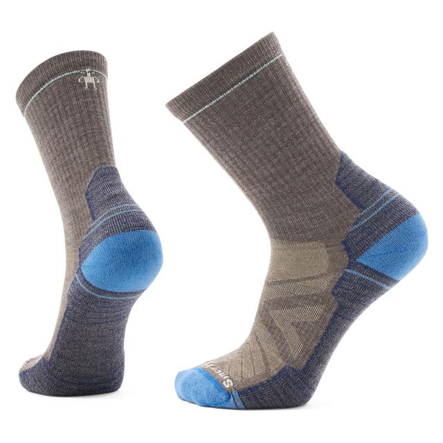 Smartwool Hike Crew Socks Taupe/Laguna Blue